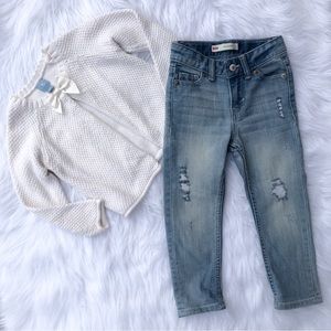 Bundle Girls 2T Levi’s Jeans + Hap Sweater